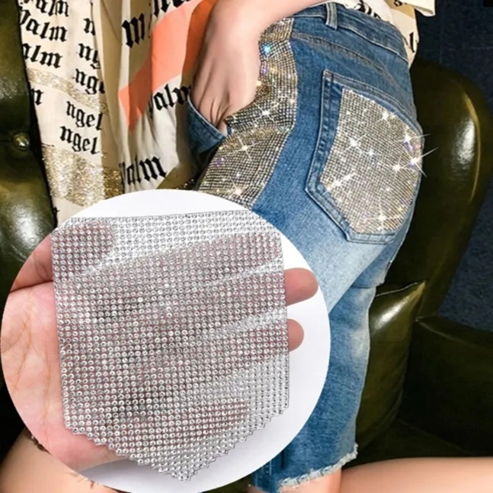 Hotfix Rhinestone Sheet - Luxus Strass Patches Jean Applikation Kleidung
