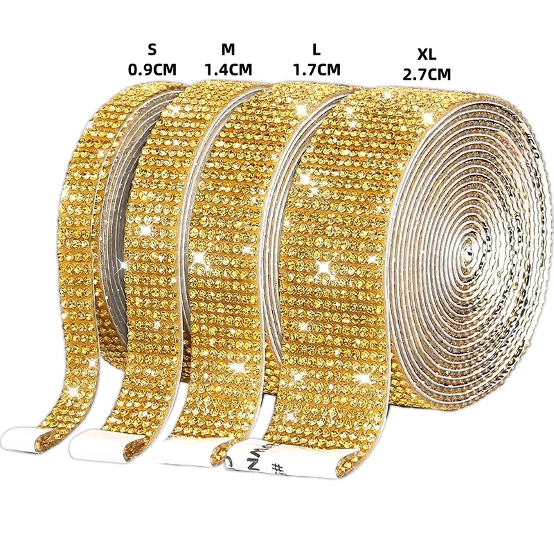 1 Yard selbstklebende Strass-A – Hotfix Rhinestone Sheet Bewertung und Preis