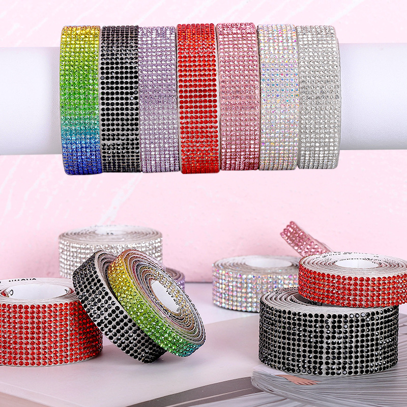 1 Yard selbstklebende Strass-A – Hotfix Rhinestone Sheet Bewertung und Preis
