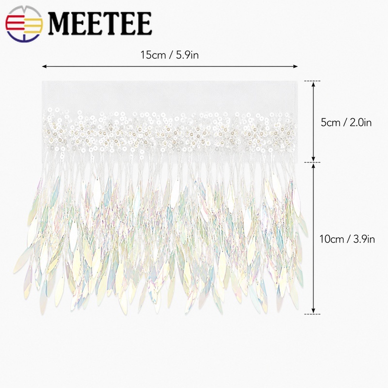 3/5/10 Yards 15cm Mesh-Quasten – Fringe Ribbon Sewing Bewertung und Preis