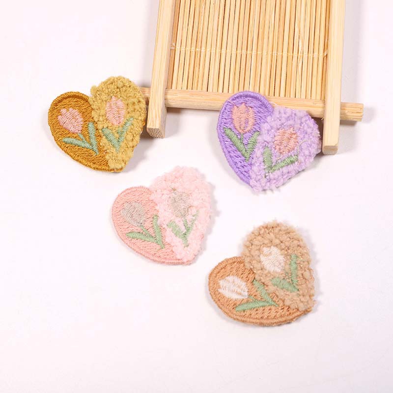10 Stück Wolle Plüsch Liebe Bl – Applique Patch Flower Bewertung und Preis