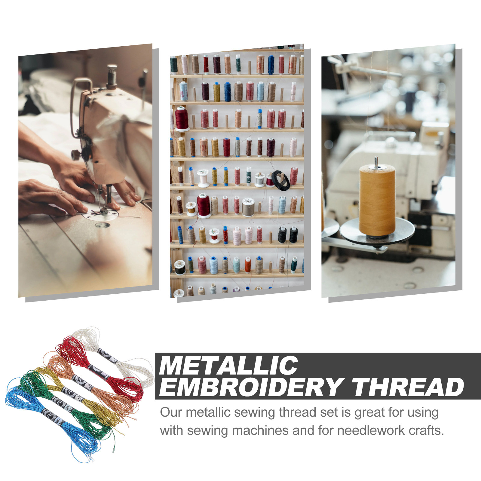 6 Stück luxuriöse metallische  – Embroidery Craft Bewertung und Preis