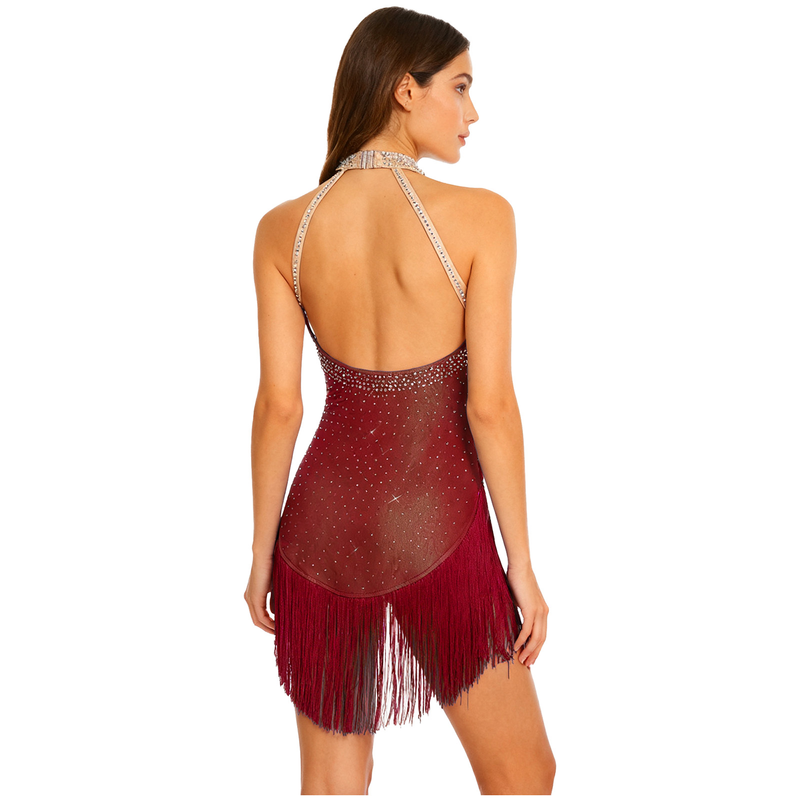 Frauen Dazzling Latin Dance Bo – Rhinestone Banding Trim Bewertung und Preis