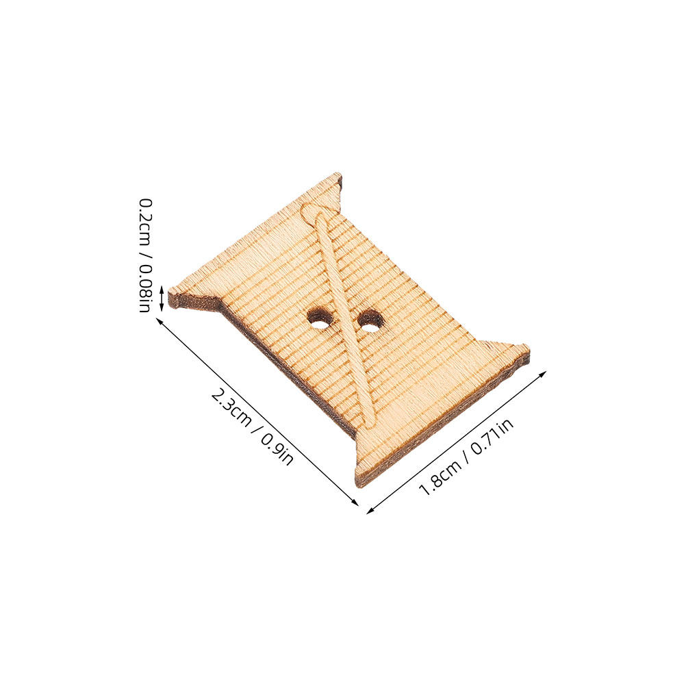 100 Stück Holz-Nähmaschinen-Fa – Embroidery Craft Bewertung und Preis