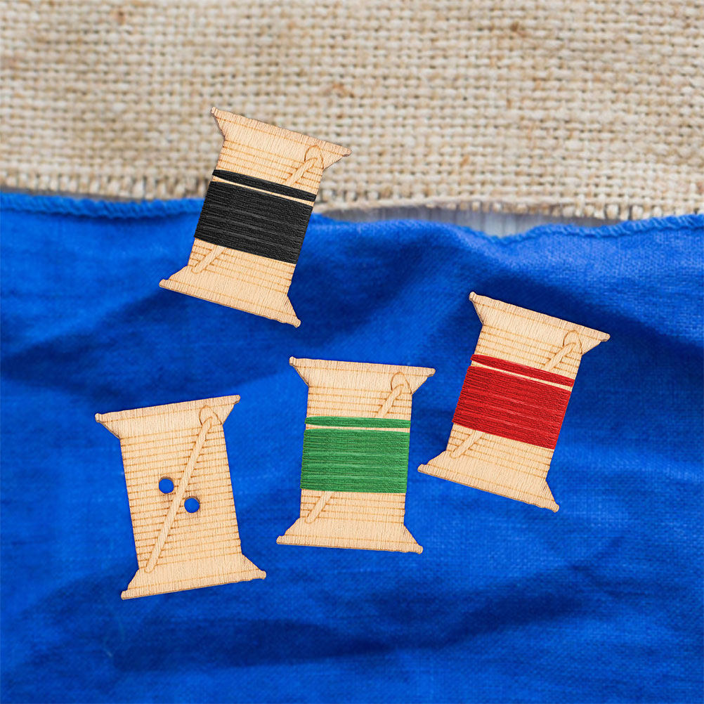 100 Stück Holz-Nähmaschinen-Fa – Embroidery Craft Bewertung und Preis